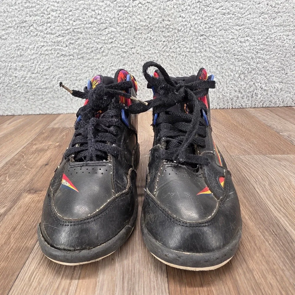 Vintage Sonic The Hedgehog Sega Kids Mid Top Sneakers Shoes 90s Black‎ Retro